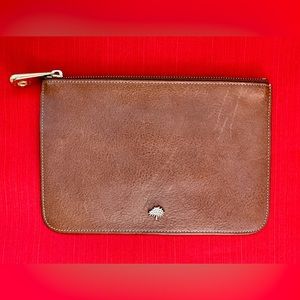 Mulberry tan leather pouch